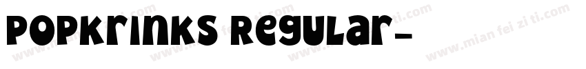 PopKrinks Regular字体转换